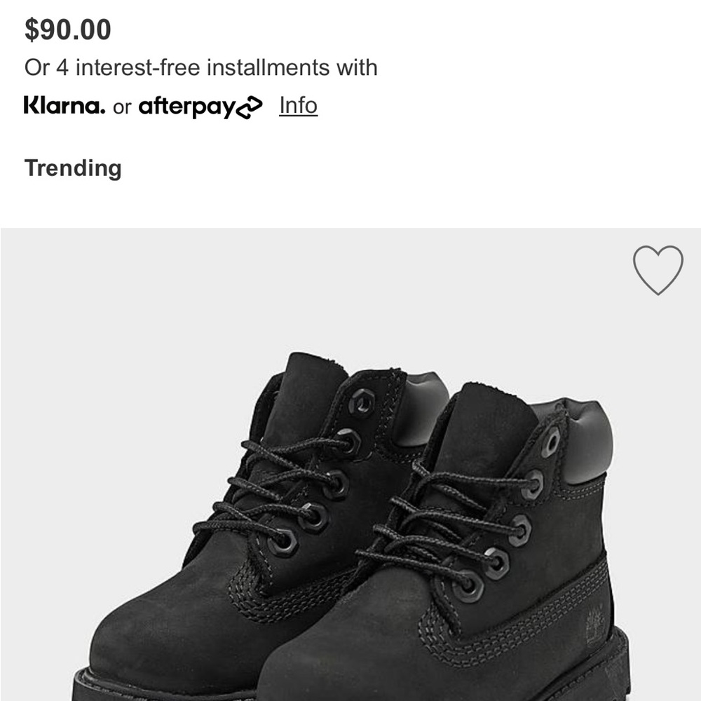 Baby Timberlands Size 5c